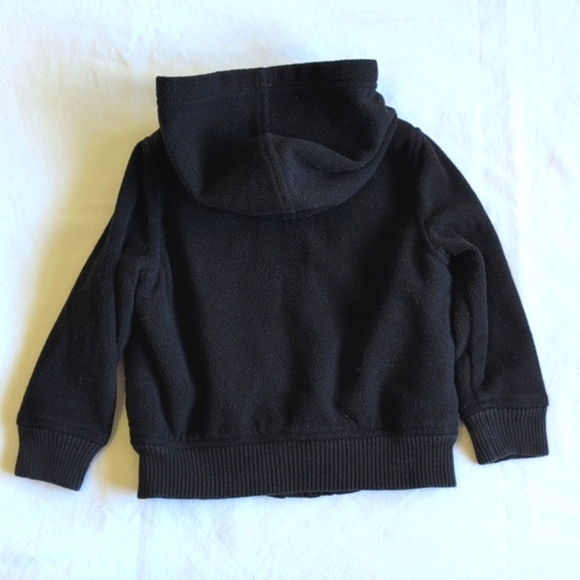 old navy black quilted fleece zip-up jacket with hood 2T toddler boys - Picture 9 of 9